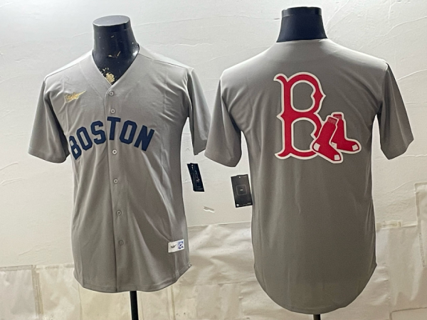 Red Sox Gray Vintage Baseball Jersey New Cool Base Stitched MLB Jersey KKB051 – 2026–27
