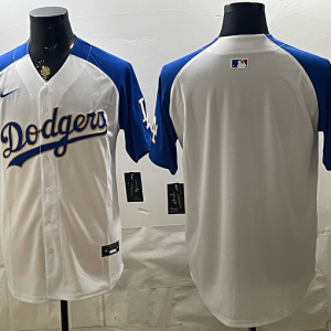 Dodgers White and Royal Blue Hello Kitty Collaboration Baseball Jersey New Cool Base Stitched MLB Jersey KKB052 – 2026–27
