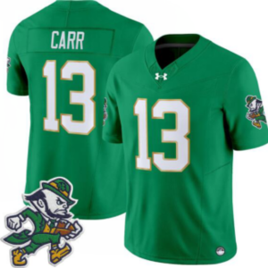 yp253103630-006 Fighting Irish #13 CJ Carr Green College Football Jersey Stitched College Football Jersey KK006 – 2026–27