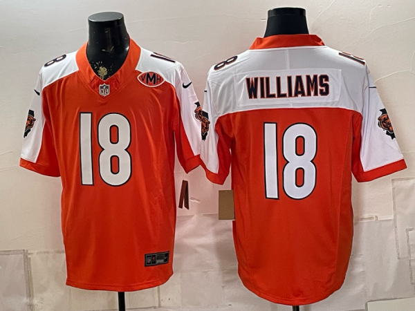 yp253103630-009 Bears #18 Caleb Williams Orange and White Thanksgiving Patch Football Jersey Men’s Stitched NFL Elite Jersey KK009 – 2026–27