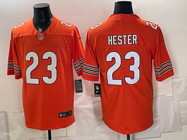Bears #23 Devin Hester Orange and White Throwback Football Jersey Men’s Stitched NFL Elite Jersey KK015 – 2026–27