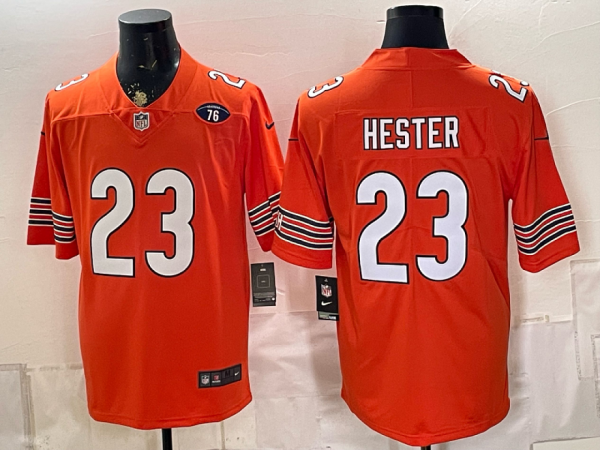 Bears #23 Devin Hester Orange and White Throwback Football Jersey Men’s Stitched NFL Elite Jersey KK018 – 2026–27