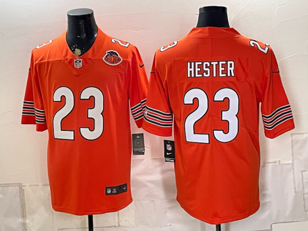 Bears #23 Devin Hester Orange and White Throwback Football Jersey Men’s Stitched NFL Elite Jersey KK019 – 2026–27