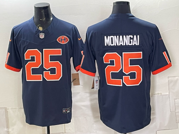 Bears #25 Kyle Monangai Navy Blue Throwback Football Jersey Men’s Stitched NFL Elite Jersey KK032 – 2026–27