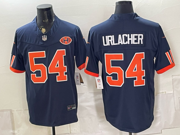 Bears #54 Brian Urlacher Navy Blue Throwback Football Jersey Men’s Stitched NFL Elite Jersey KK034 – 2026–27