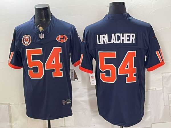 Bears #54 Brian Urlacher Navy Blue Throwback Football Jersey Men’s Stitched NFL Elite Jersey KK035 – 2026–27