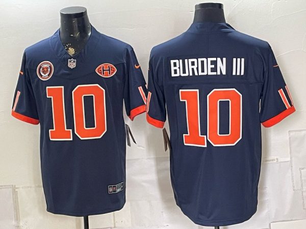 yp253103630-039 Bears #10 Luther Burden III Navy Blue Throwback Football Jersey Men’s Stitched NFL Elite Jersey KK039 – 2026–27