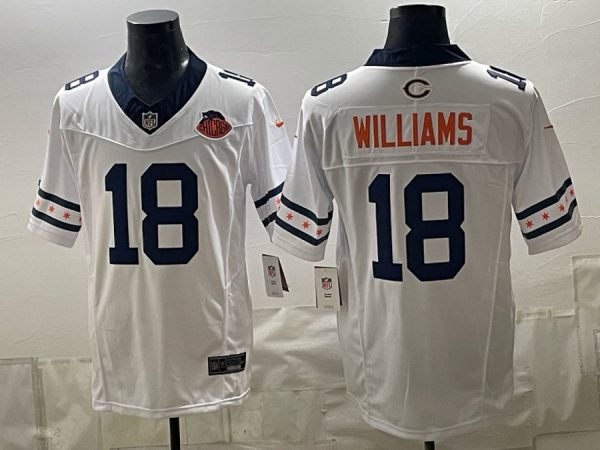 yp253275326-014 Bears #18 Caleb Williams White Throwback Patch Football Jersey Men’s Stitched NFL Elite Jersey KK014 – 2026–27