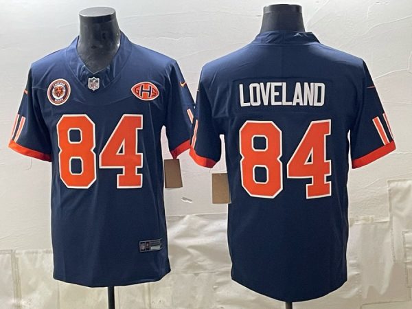 yp253275326-020 Bears #84 Colston Loveland Navy Blue Throwback Football Jersey Men’s Stitched NFL Elite Jersey KK020 – 2026–27