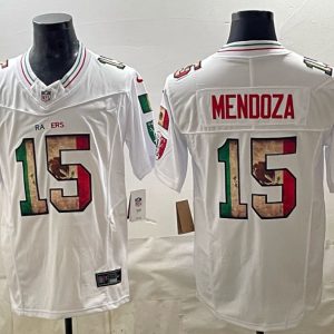 Raiders #15 Fernando Mendoza White Mexico Heritage Football Jersey Men’s Stitched NFL Elite Jersey KK027 – 2026–27