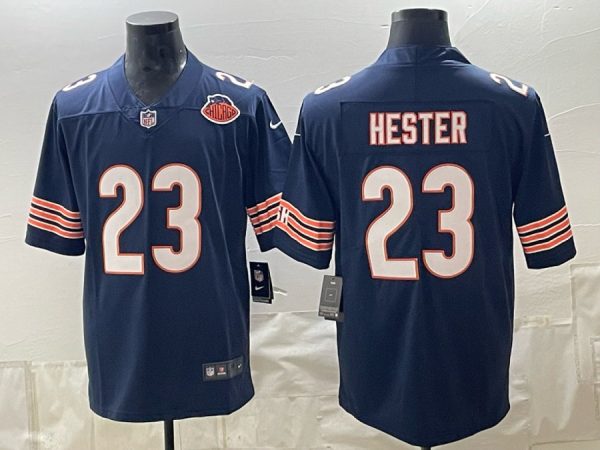 Bears #23 Devin Hester Navy Blue Throwback Football Jersey Men’s Stitched NFL Elite Jersey KK035 – 2026–27