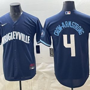 Cubs #4 Pete Crow-Armstrong Royal Blue Wrigleyville Baseball Jersey New Cool Base Stitched MLB Jersey KK042 – 2026–27