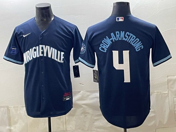 yp253275326-043 Cubs #4 Pete Crow-Armstrong Royal Blue Wrigleyville Baseball Jersey New Cool Base Stitched MLB Jersey KK043 – 2026–27