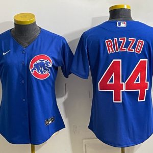 Cubs #44 Anthony Rizzo Royal Blue Alternate Baseball Jersey New Cool Base Stitched MLB Jersey KK062 – 2026–27