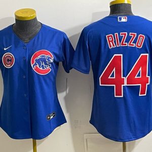 Cubs #44 Anthony Rizzo Royal Blue Alternate Baseball Jersey New Cool Base Stitched MLB Jersey KK064 – 2026–27