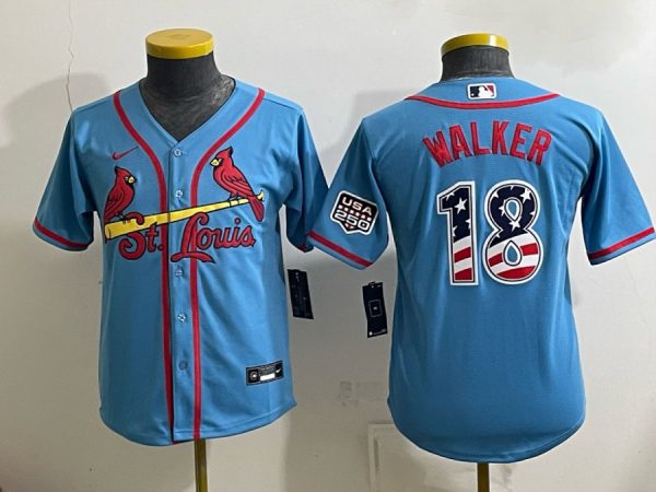 yp253275326-068 Cardinals #18 Jordan Walker Powder Blue Throwback Baseball Jersey New Cool Base Stitched MLB Jersey KK068 – 2026–27