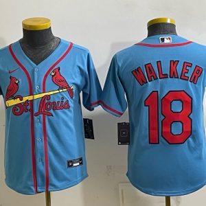 Cardinals #18 Jordan Walker Powder Blue Throwback Baseball Jersey New Cool Base Stitched MLB Jersey KK073 – 2026–27