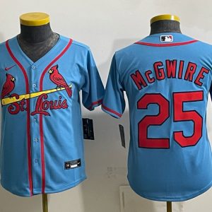 Cardinals #25 Mark McGwire Powder Blue Throwback Baseball Jersey New Cool Base Stitched MLB Jersey KK074 – 2026–27