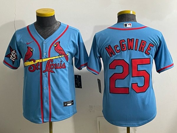 yp253275326-075 Cardinals #25 Mark McGwire Powder Blue Throwback Baseball Jersey New Cool Base Stitched MLB Jersey KK075 – 2026–27